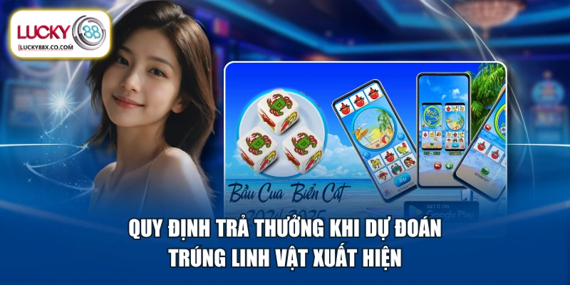 Quy định trả thưởng khi dự đoán trúng linh vật xuất hiện